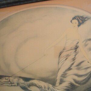 Artist Louis Szanto "Commerce" Framed Print Vintage or Antique(?)